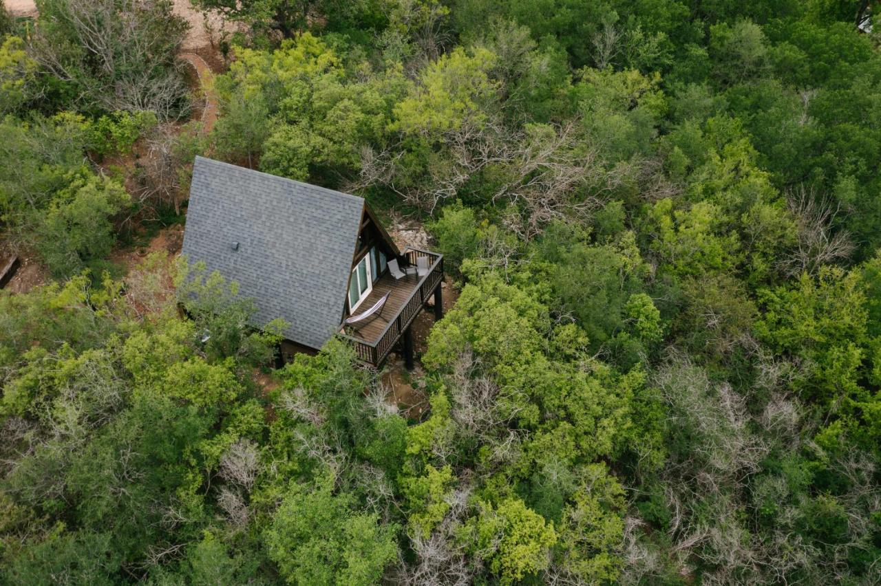 The Maverick: A-Frame W/ Hammock And Tree Top View New Braunfels Luaran gambar