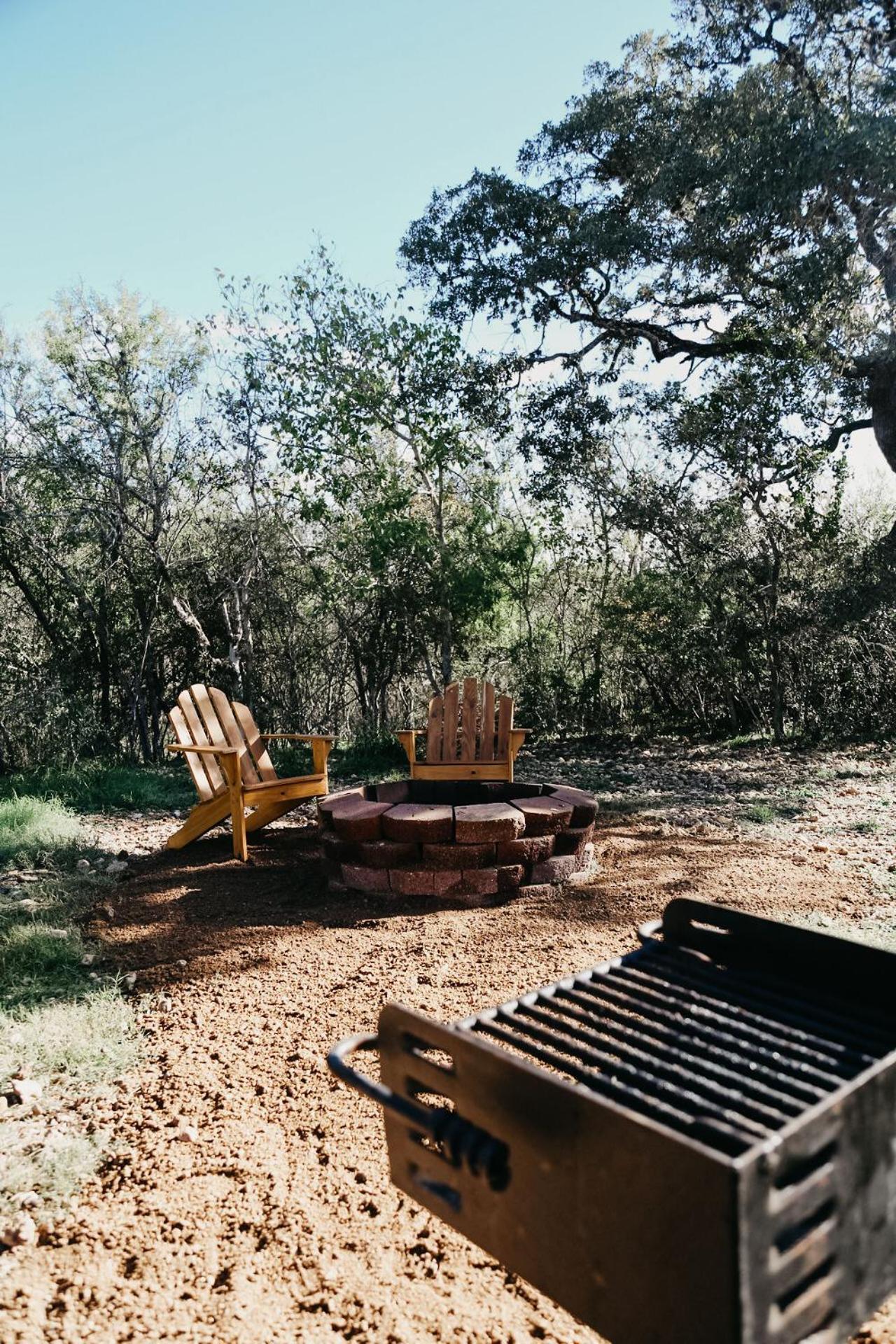 The Maverick: A-Frame W/ Hammock And Tree Top View New Braunfels Luaran gambar