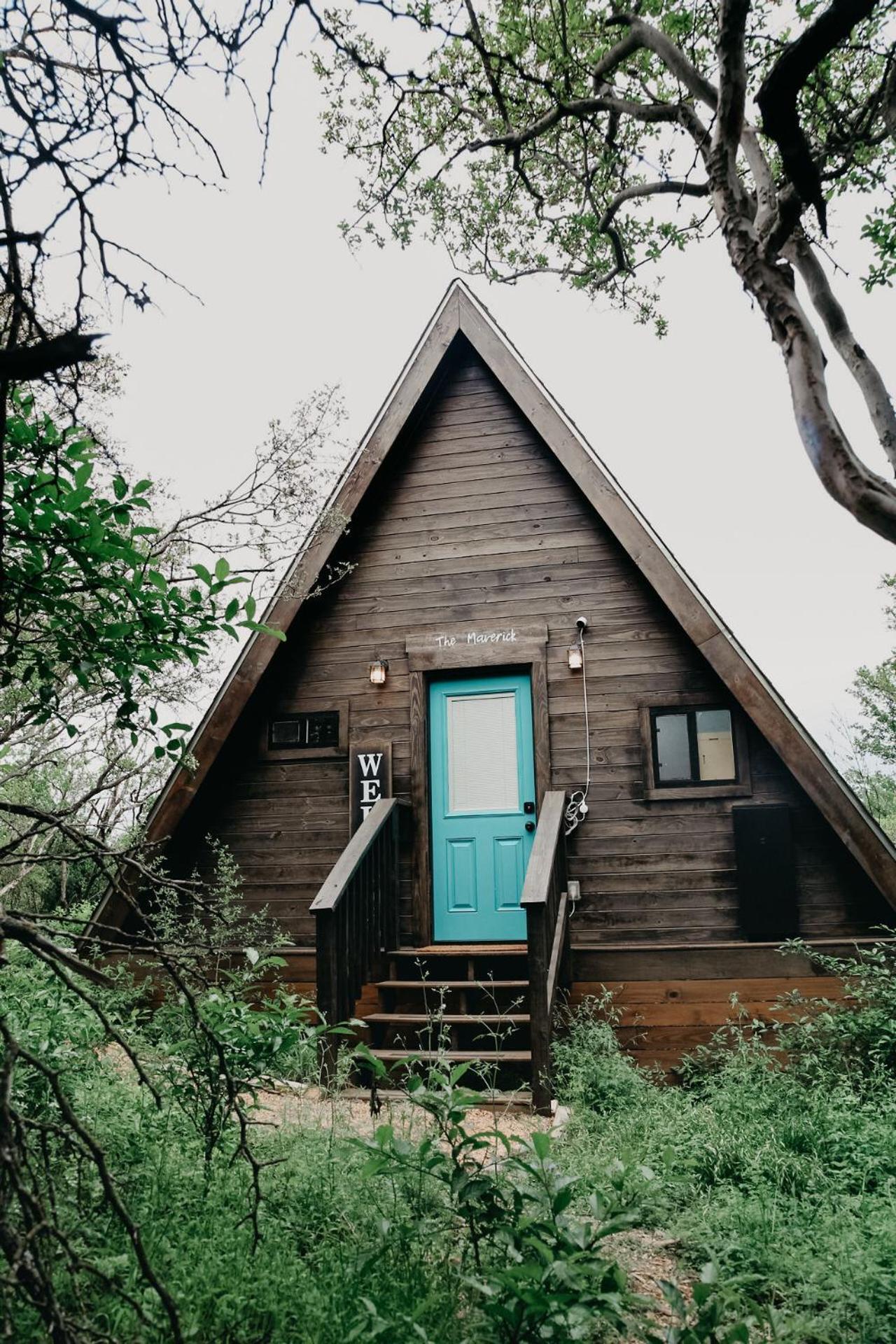 The Maverick: A-Frame W/ Hammock And Tree Top View New Braunfels Luaran gambar